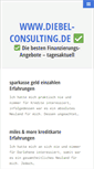 Mobile Screenshot of diebel-consulting.de